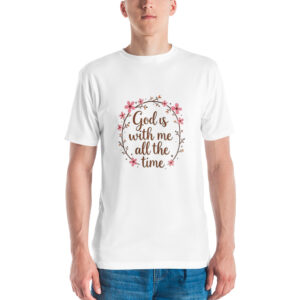 Men's T-shirt with Logo "God is With Me All the Time "