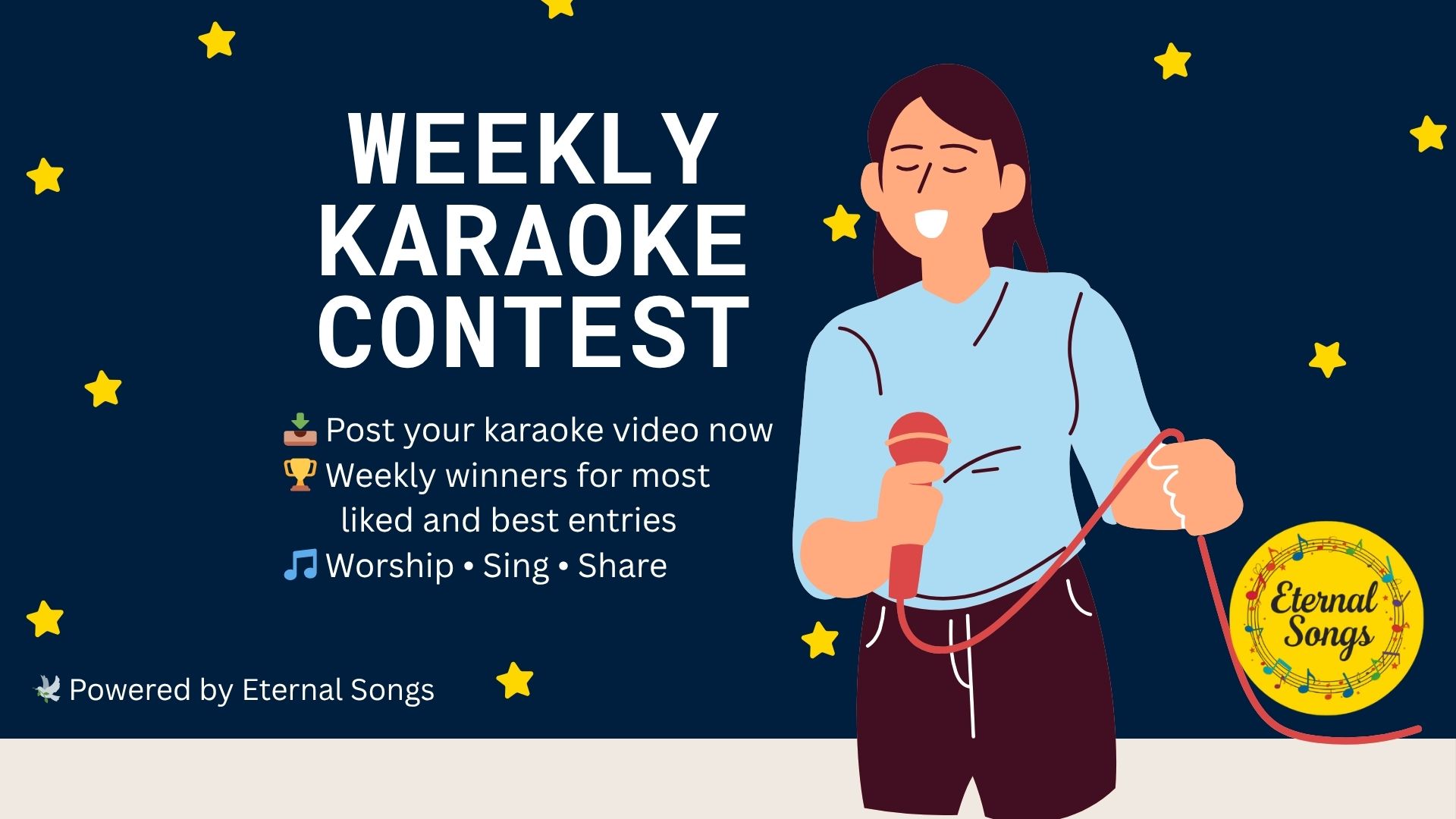 worship karaoke contest weekly